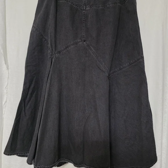 RALPH LAUREN ♥️ Black Denim Skirt SIZE 12 - Picture 4 of 16